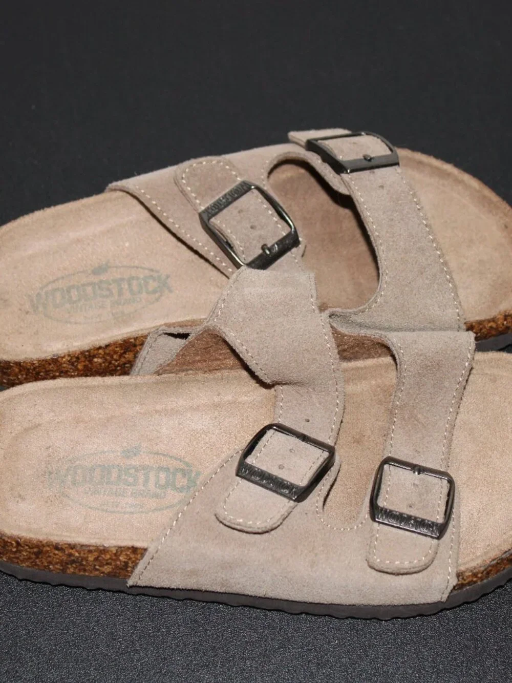 Birkenstock Sandals Youth Size 12 Sandals Brown with Black Rubber Soles